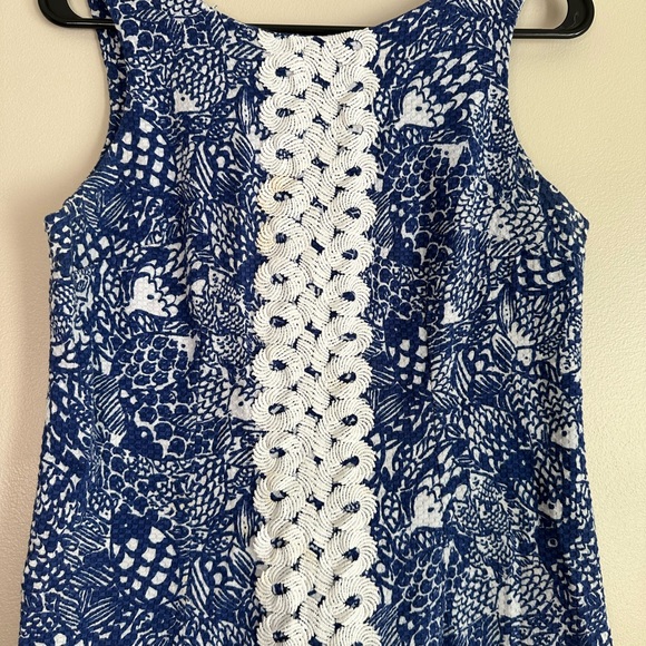 Lily Pulitzer dress women’s size 8 medium m blue - Picture 3 of 6